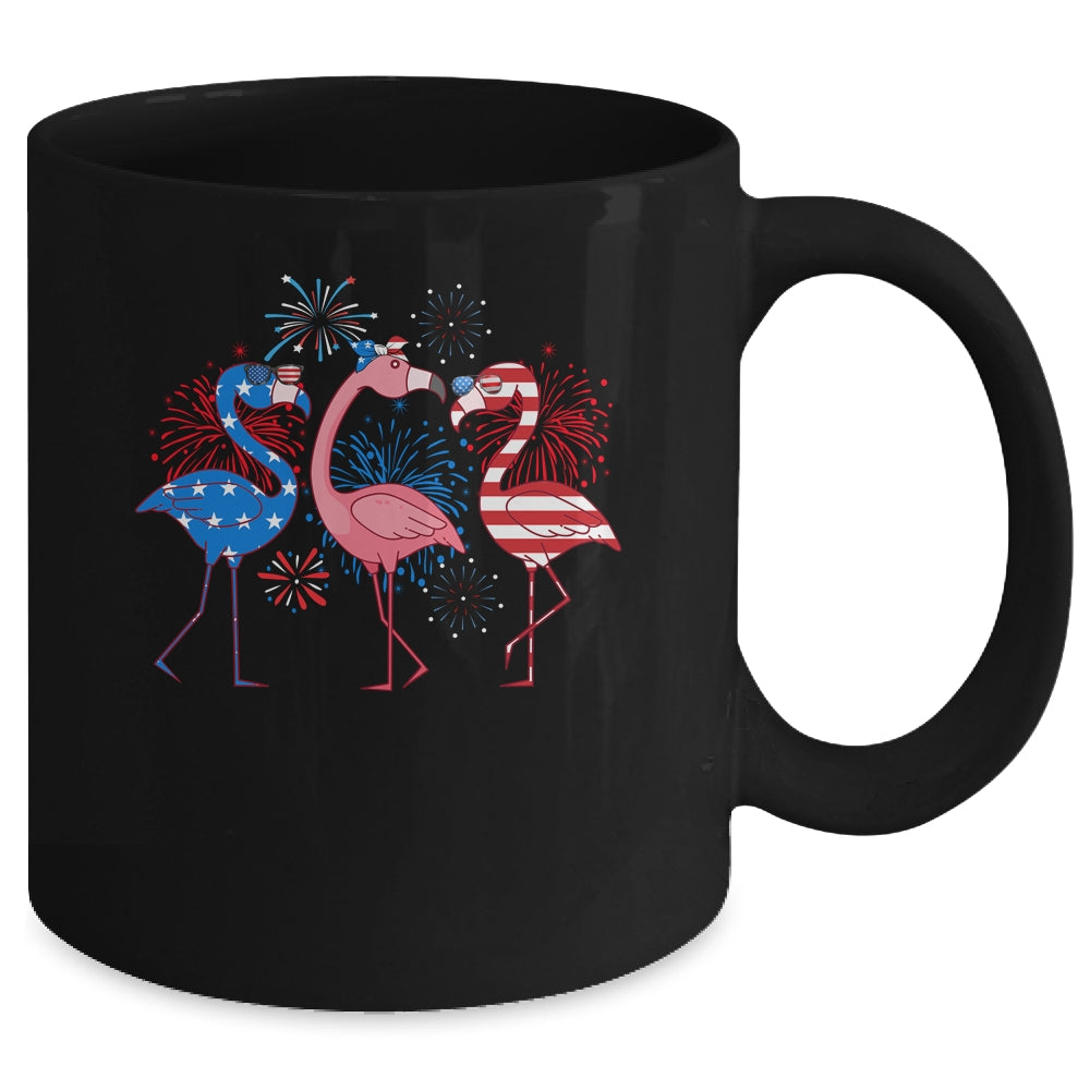 Flamingo 4th Of July American Flag Flamingo Independence Mug | teecentury