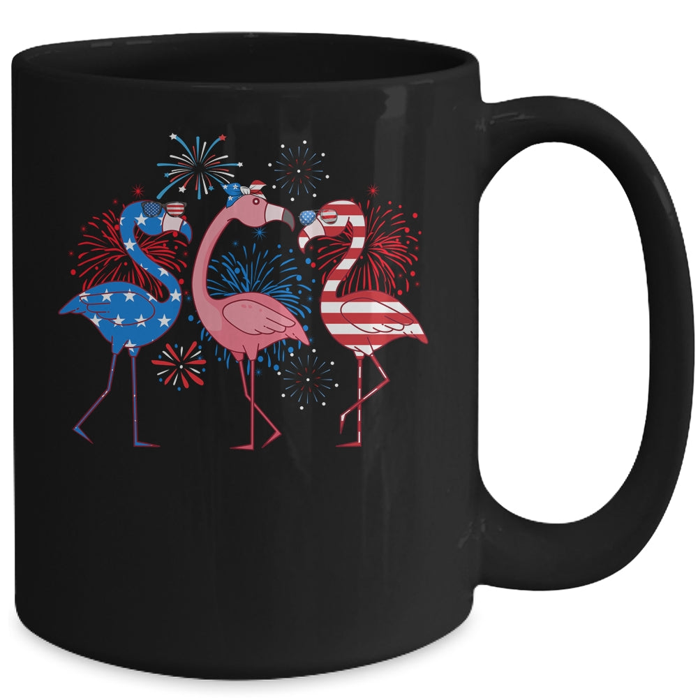 Flamingo 4th Of July American Flag Flamingo Independence Mug | teecentury