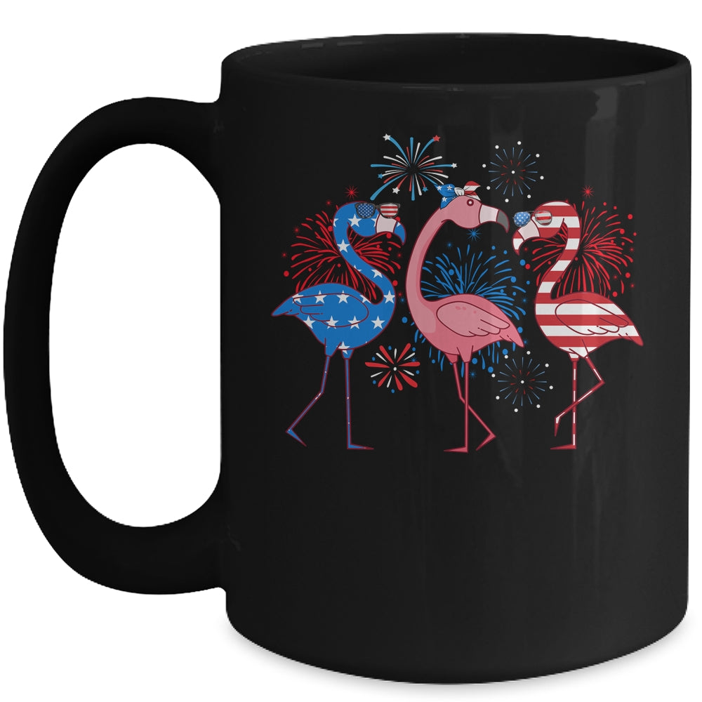 Flamingo 4th Of July American Flag Flamingo Independence Mug | teecentury