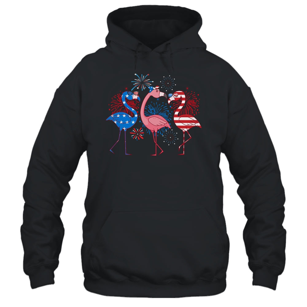 Flamingo 4th Of July American Flag Flamingo Independence Shirt & Tank Top | teecentury