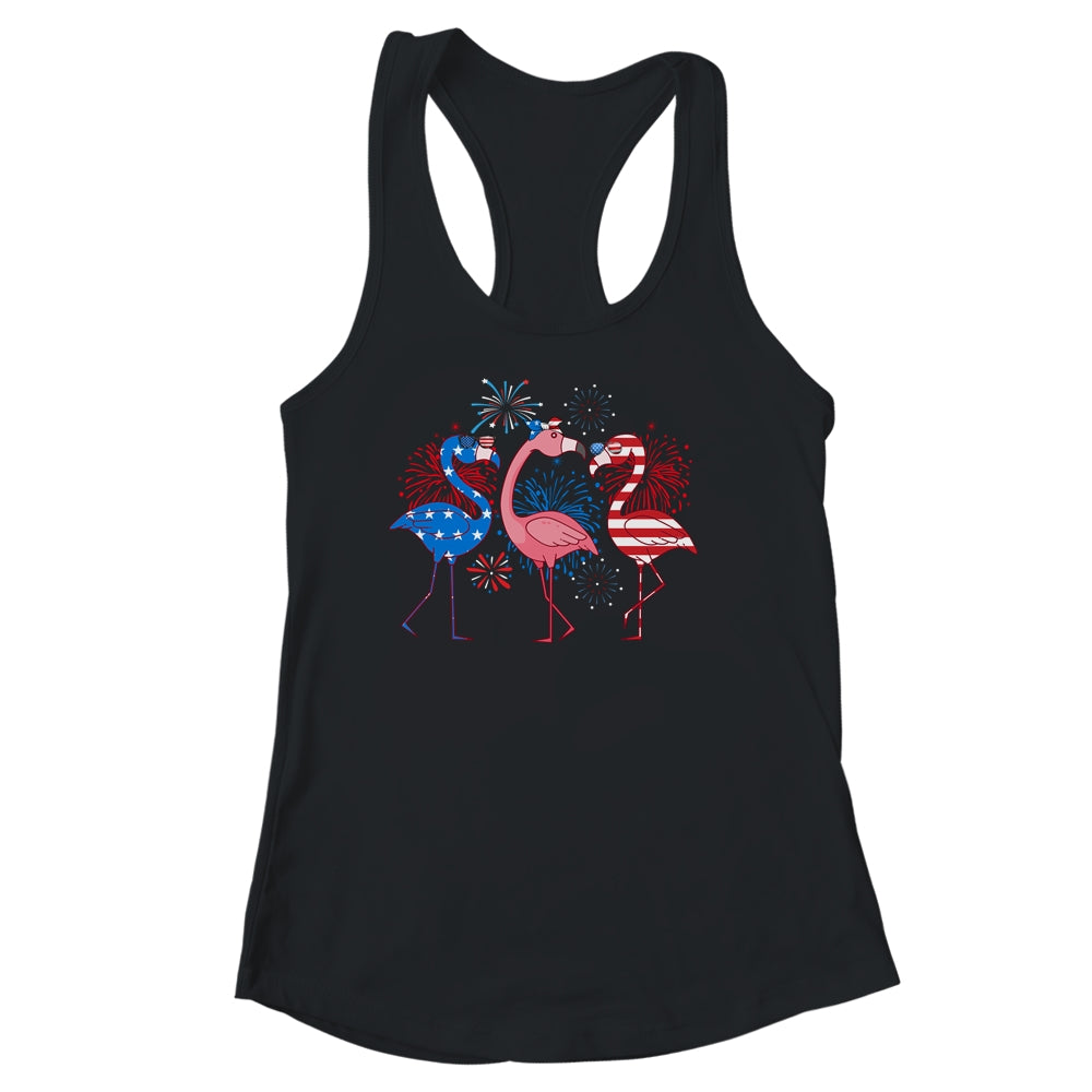 Flamingo 4th Of July American Flag Flamingo Independence Shirt & Tank Top | teecentury