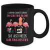 Flamingo A Woman Can Not Survive On Quilting Alone Mug Coffee Mug | Teecentury.com