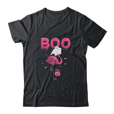 Flamingo Boo Ghost Halloween T-Shirt & Sweatshirt | Teecentury.com