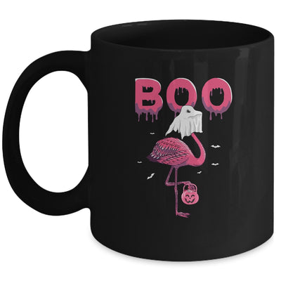Flamingo Boo Ghost Halloween Mug Coffee Mug | Teecentury.com