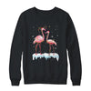 Flamingo Christmas Tree Santa Hat Light T-Shirt & Sweatshirt | Teecentury.com