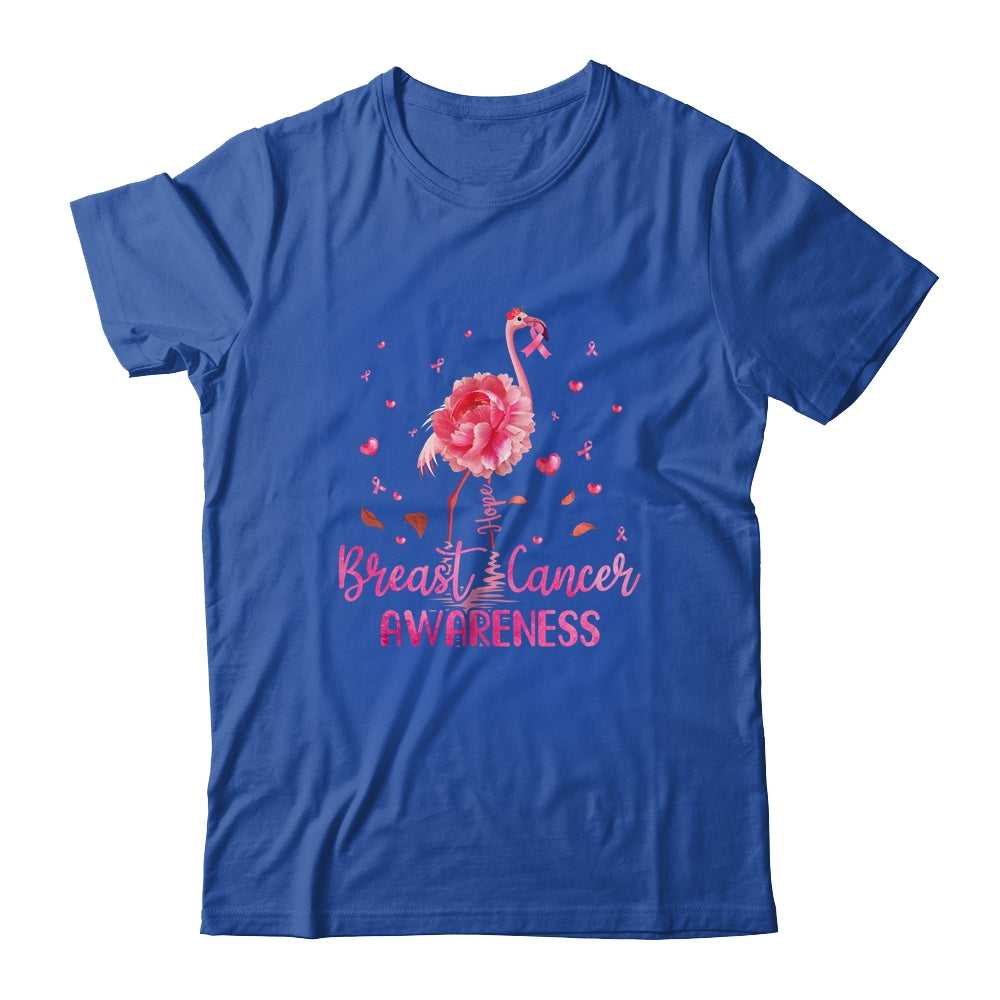 Flamingo Hope Flower Lover Breast Cancer Awareness T-Shirt & Hoodie | Teecentury.com