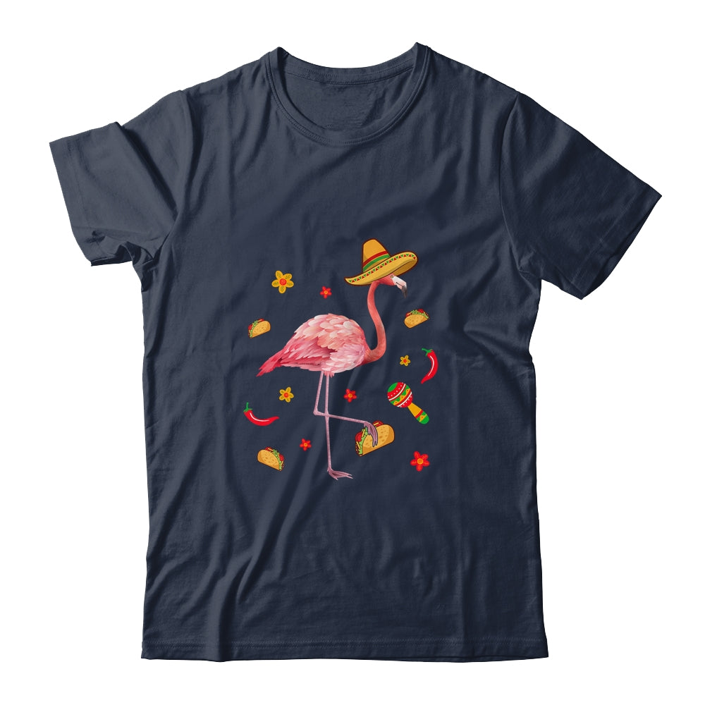 Flamingo Sombrero Tacos Cinco De Mayo Fiesta Mexican T-Shirt & Tank Top | Teecentury.com