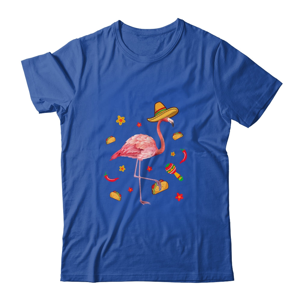 Flamingo Sombrero Tacos Cinco De Mayo Fiesta Mexican T-Shirt & Tank Top | Teecentury.com