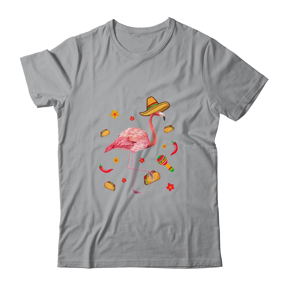 Flamingo Sombrero Tacos Cinco De Mayo Fiesta Mexican T-Shirt & Tank Top | Teecentury.com