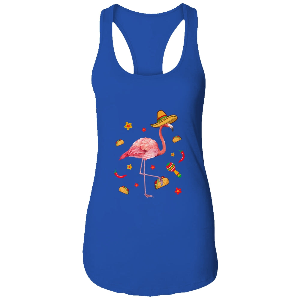 Flamingo Sombrero Tacos Cinco De Mayo Fiesta Mexican T-Shirt & Tank Top | Teecentury.com