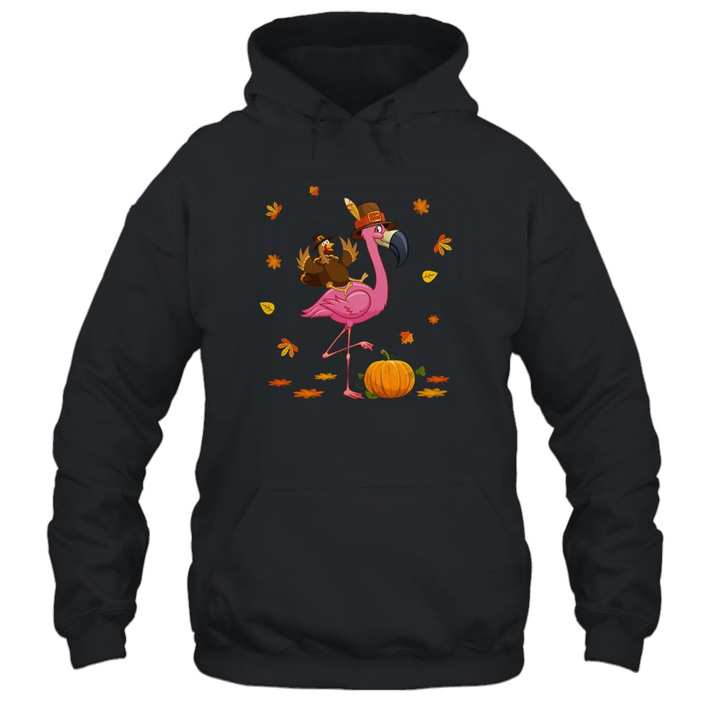Flamingo Thanksgiving Pumpkin Halloween T-Shirt & Hoodie | Teecentury.com