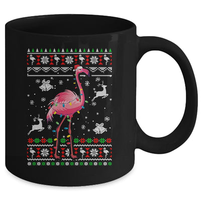 Flamingo Xmas Lights Ugly Christmas Women Teens Girls Mug Coffee Mug | Teecentury.com