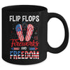 Flip Flop Fireworks And Freedom Independence Day July of 4th Mug | teecentury