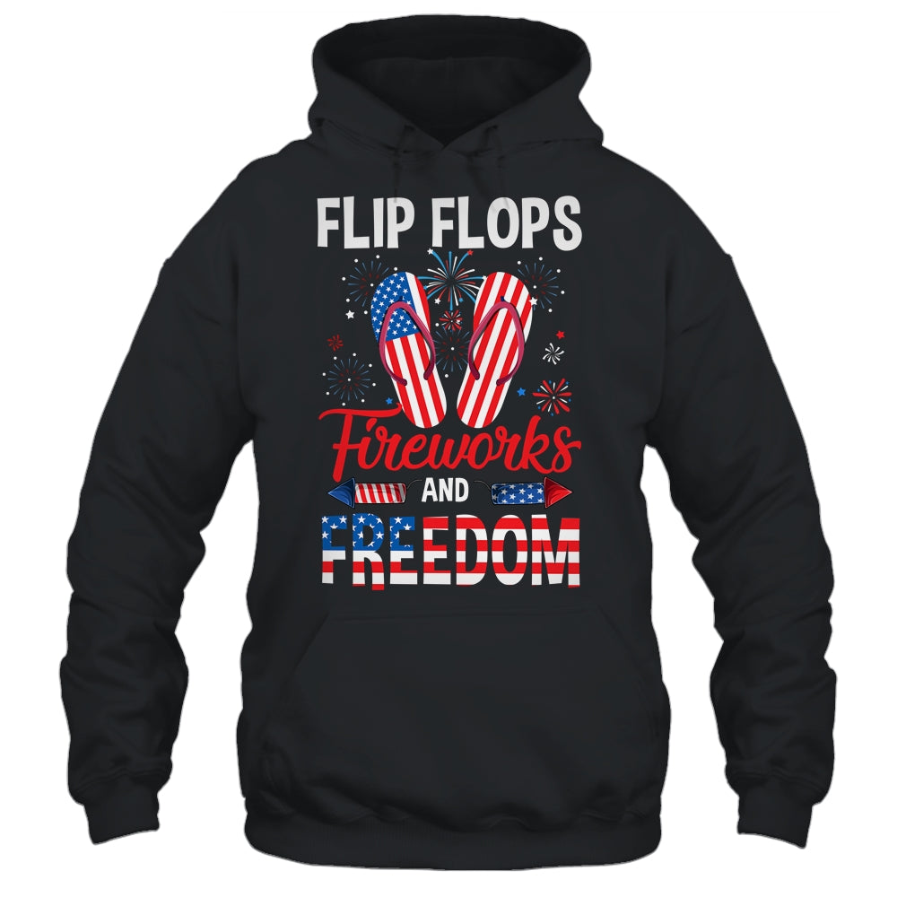 Flip Flop Fireworks And Freedom Independence Day July of 4th Shirt & Tank Top | teecentury