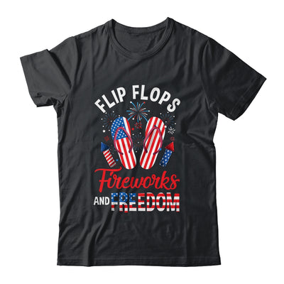 Flip Flops Fireworks And Freedom 4th Of July  Independence Shirt & Tank Top | teecentury