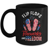 Flip Flops Fireworks And Freedom 4th Of July  Independence Mug | teecentury