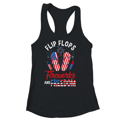 Flip Flops Fireworks And Freedom 4th Of July  Independence Shirt & Tank Top | teecentury