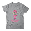 Flower Groovy Pink Ribbon Breast Cancer Awareness Month Shirt & Hoodie | teecentury