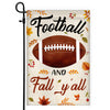 Football And Fall Y'all Flag Thanksgiving Seasonal Holiday Flag | Teecentury.com