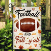 Football And Fall Y'all Flag Thanksgiving Seasonal Holiday Flag | Teecentury.com