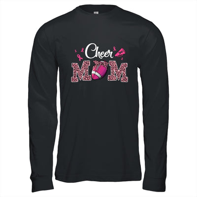 Football Cheer Mom Pink Leopard Breast Cancer Awareness T-Shirt & Hoodie | Teecentury.com