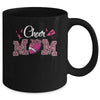 Football Cheer Mom Pink Leopard Breast Cancer Awareness Mug Coffee Mug | Teecentury.com