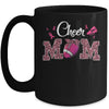 Football Cheer Mom Pink Leopard Breast Cancer Awareness Mug Coffee Mug | Teecentury.com