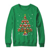 Football Christmas Tree Santa Pickleball X Mas Lights Shirt & Sweatshirt | teecentury
