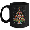 Football Christmas Tree Santa Pickleball X Mas Lights Mug | teecentury