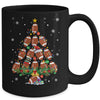 Football Christmas Tree Santa Pickleball X Mas Lights Mug | teecentury