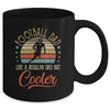 Football Dad Like A Regular Dad Cooler Vintage Fathers Day Mug Coffee Mug | Teecentury.com