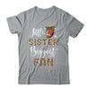 Football Little Sister Biggest Fan Football Sister Leopard Shirt & Tank Top | teecentury