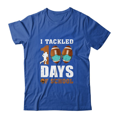 Football Masks Funny 100 Days Of School Teacher Boy T-Shirt & Hoodie | Teecentury.com