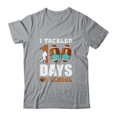 Football Masks Funny 100 Days Of School Teacher Boy T-Shirt & Hoodie | Teecentury.com