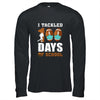 Football Masks Funny 100 Days Of School Teacher Boy T-Shirt & Hoodie | Teecentury.com