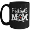 Football Mom Leopard Football Love Player Mug Coffee Mug | Teecentury.com