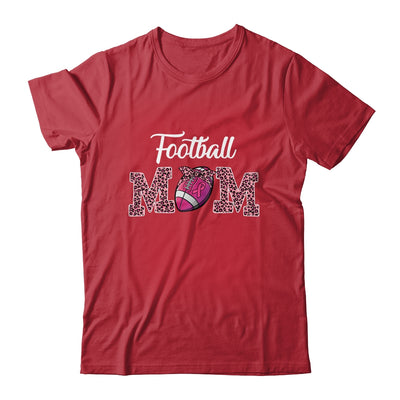 Football Mom Pink Leopard Print Breast Cancer Awareness T-Shirt & Hoodie | Teecentury.com