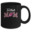 Football Mom Pink Leopard Print Breast Cancer Awareness Mug Coffee Mug | Teecentury.com