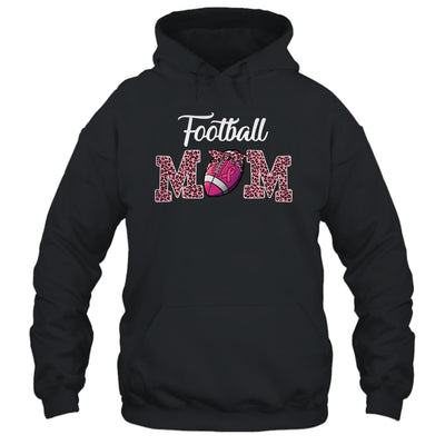 Football Mom Pink Leopard Print Breast Cancer Awareness T-Shirt & Hoodie | Teecentury.com