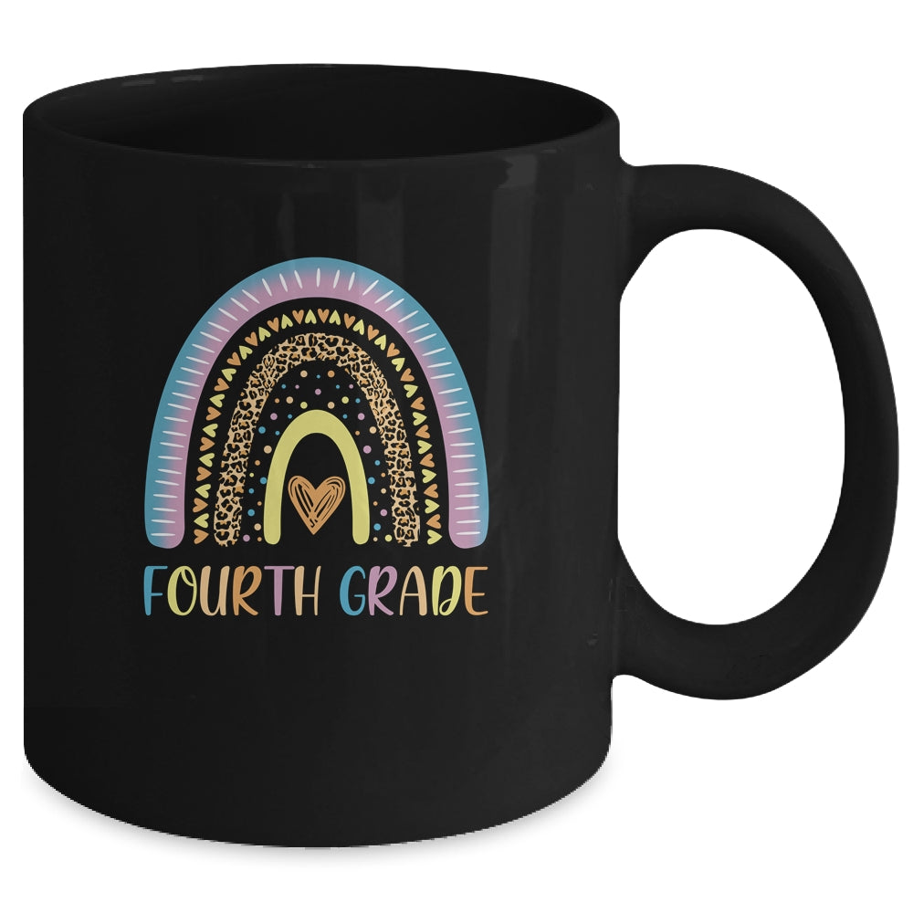 Fourth Grade Rainbow Leopard Girls Teacher Team 4th Grade Mug Coffee Mug | Teecentury.com