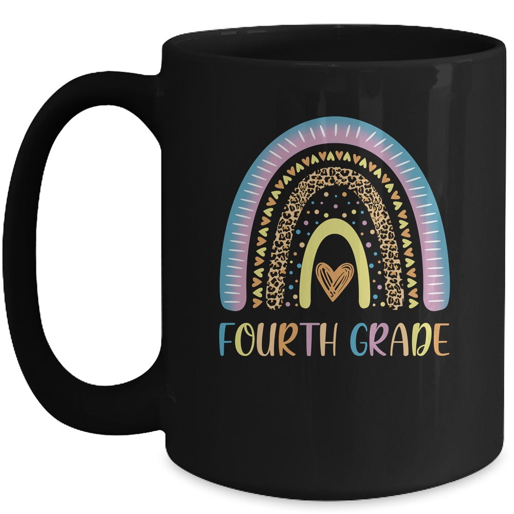 Fourth Grade Rainbow Leopard Girls Teacher Team 4th Grade Mug Coffee Mug | Teecentury.com