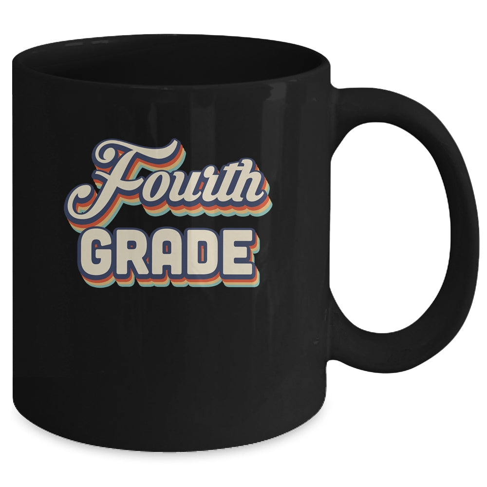 Fourth Grade Teacher Retro Vintage 4th Grade Teacher Team Mug Coffee Mug | Teecentury.com