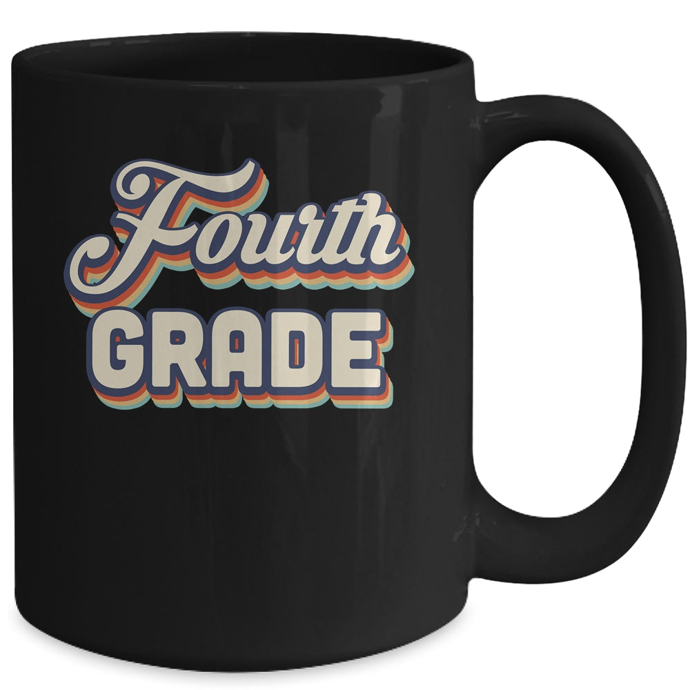 Fourth Grade Teacher Retro Vintage 4th Grade Teacher Team Mug Coffee Mug | Teecentury.com