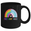 Free Aunt Hugs Gay Pride LGBTQ LGBT Rainbow Mothers Day Mug | teecentury