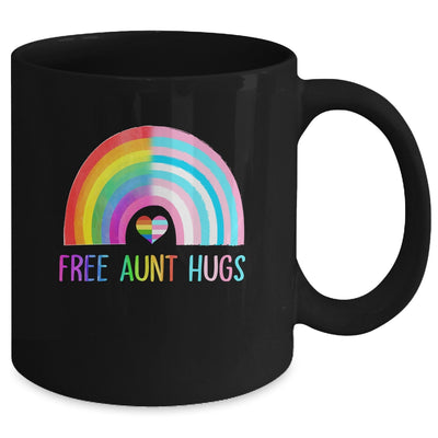 Free Aunt Hugs Gay Pride LGBTQ LGBT Rainbow Mothers Day Mug | teecentury