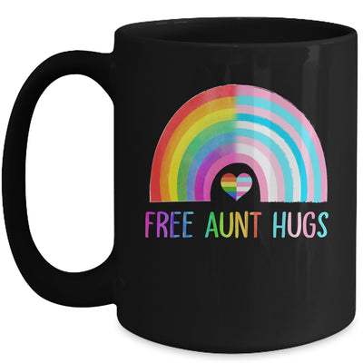 Free Aunt Hugs Gay Pride LGBTQ LGBT Rainbow Mothers Day Mug | teecentury