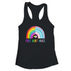 Free Aunt Hugs Gay Pride LGBTQ LGBT Rainbow Mothers Day Shirt & Tank Top | teecentury