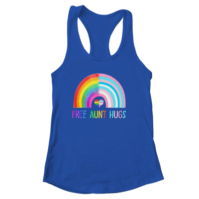 Free Aunt Hugs Gay Pride LGBTQ LGBT Rainbow Mothers Day Shirt & Tank Top | teecentury