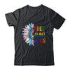 Free Aunt Hugs LGBT LGBTQ Gay Pride Rainbow Sunflower Shirt & Tank Top | teecentury