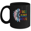 Free Aunt Hugs LGBT LGBTQ Gay Pride Rainbow Sunflower Mug | teecentury